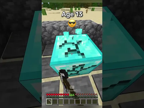 How To Escape Minecraft Traps At Every Age (World's Smallest Violin) #shorts