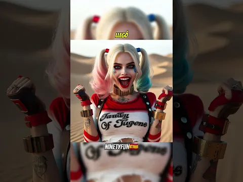¡Harley Quinn está perdida en el desierto! #shorts #ia