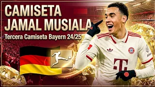 Camiseta Bayern Munich 2024/25 Dorsal 4️⃣2️⃣ Jamal Musiala 🇩🇪