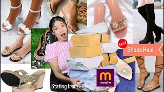 Huge Meesho Footwear Haul 💕| Start From Rs. 99/-😱| Boots, Heels, Sandals, Flats ,Juttis