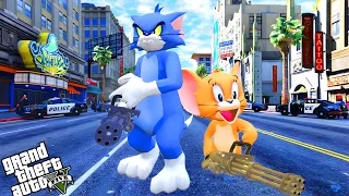 GTA 5 ထဲမှာ Tom & Jerry သောင်းကြမ်းနေပီ/ Playing as Tom and Jerry in GTA V