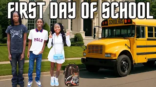 First Day Of School Vlog 🚌| GRW Aaliyah 💄