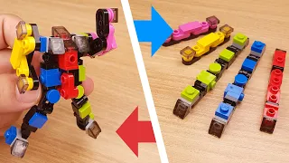 LEGO brick combiner transformer tutorial Ex Train Z (similar to Ressha Sentai ToQger) #레고합체 #レゴ合体ロボ