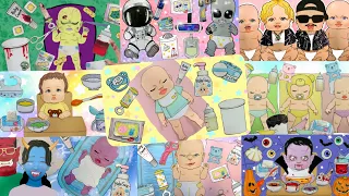 【baby】赤ちゃん動画イッキ見👶赤ちゃんのお世話、三つ子、鬼の赤ちゃん、ドラキュラ赤ちゃん、宇宙人赤ちゃん…etc.
