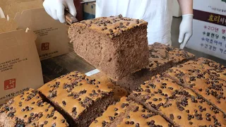 전국에 몇개 안남은 대왕 초코카스테라 Fantastic Giant Chocolate Castella / Korean street food