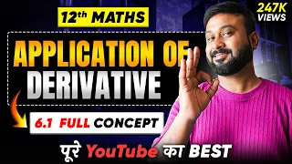 Class 12 Maths NCERT  | Chapter 6 Application Of Derivative | Ex - 6.1 Introduction | VidyaWise