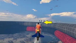 GTA 5 Online - Longest Motor Bike Jump - Epi 10