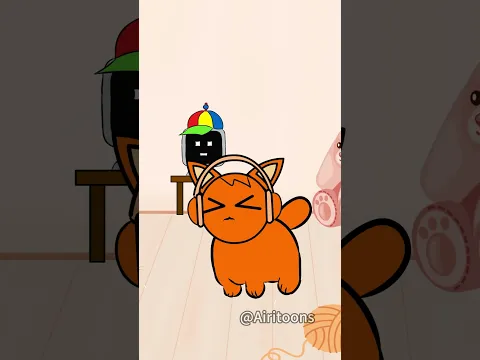 Sprunki OC Pinki + Oren Cat Version #shorts #cat #animation #sprunki #incredibox #incrediboxsprunki