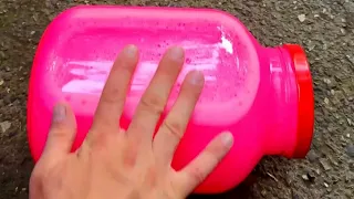 Breaking colorful glass bottles on stair!🌈✨ #asmr #satisfying 