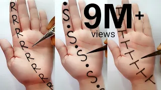 RST Beautiful Alphabet mehndi design for hands | Easy Simple mehndi design | Stylish Mehndi designs