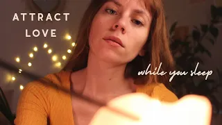 ASMR REIKI manifest love while you sleep 💛chakra balancing, binaural beats, hand movements, whisper