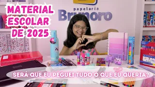 MEU MATERIAL ESCOLAR DE 2025 💖