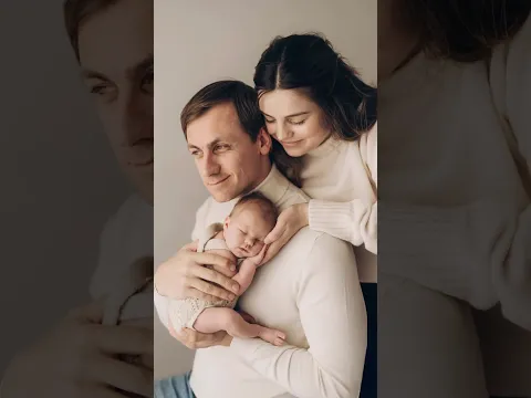 Family photo with newborn