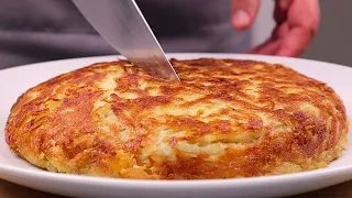 Если у вас есть 3 картофелины и 2 яйца. Картошка с луком вкуснее мяса! Рецепт АСМР.