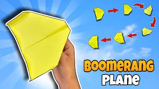 How to Make a Boomerang Plane That Actually Flies Back! | Step-by-Step Tutorial | Paper Airplane ✈️
