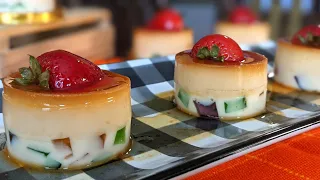 ¡¡GELAFLANES INDIVIDUALES!! Gelatina + Flan.  Sin horno!! 2 Recetas y 1 solo Postre Paso a Paso.