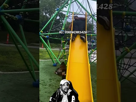 My Son Got Stuck On The Slide 🛝 🤦🏾‍♂️🤣 #fchw