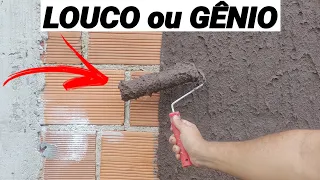 adeus Reboco.. ESSA IDEIA VAI EXPLODIR NA CONSTRUÇÃO !! OLHA O QUE FEZ NA PAREDE..