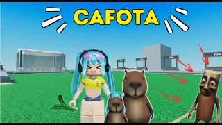 Eu e o capivara do reverse tivemos uma filha no Roblox 😯 Conheçam a Cafota!