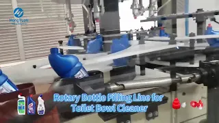 Rotary Bottle Filling Line for Toilet Bowl Cleaner