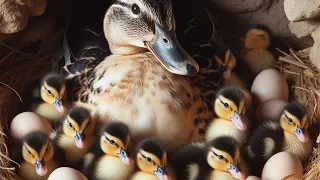 Ducklings Hatching From Eggs With Muscovy Duck - A Lot Of Baby Ducks Newborn #survivalfarm