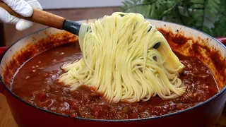لم تتذوق وصفة سبغايتي مصنوعة بهذه الطريقة من قبل! مكرونة رهيبة 😋 A Delicious Spaghetti Recipe