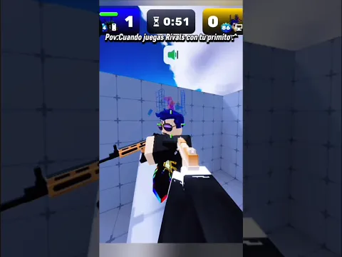 POV :cuando juegas rivals con tu primito y de la nada pasa esto 😭 #roblox #rivals