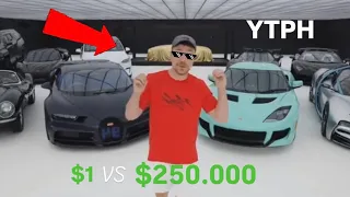MrBeast Auto De $1 Vs De $300mil 🤑🥵| YTPH