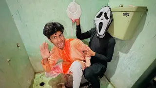 Living 24 hours in horror washroom 😳 || Abdullah rony lag Gaya 😭 ||