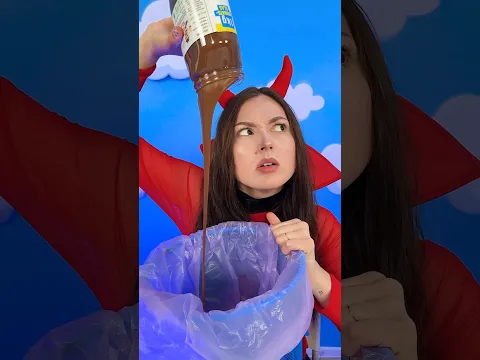 Angel vs Demon! 😇😈 Magical Nutella Jar! 🍫✨