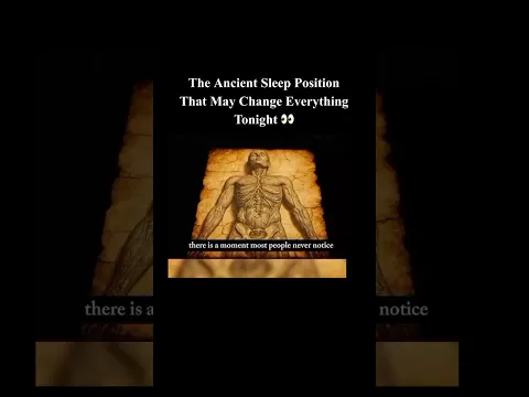 What if your sleep position could reset your nervous system? 🧘‍♂️✨ #SleepHealing #AncientWisdom
