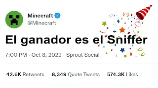¡El Sniffer Ganó la Minecraft Mob Vote!