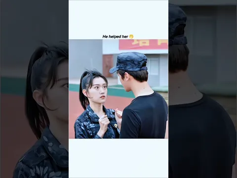 He helped her 🤭 || Cdrama 🎭 Most beautiful you in the world #fv #shortvideo