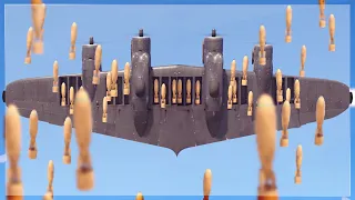 INSANE CARPET BOMBING | 27 500 POUND BOMB ROLLING THUNDER (Stirling Bomber)