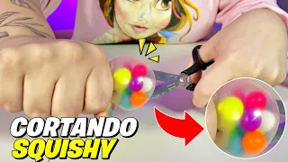 CORTANDO E TRANSFORMANDO SQUISHY EM SLIME