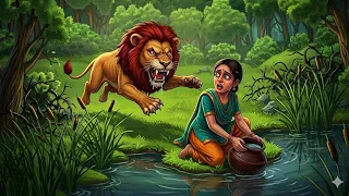 “जिस शेर से सब डरते थे, वही शेर सीता से प्यार करने लगा – एक अनोखी प्रेम कहानी,,#cartoonstorylovestor