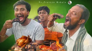 నిప్పుల పైన ఎర్రగా కాల్చిన తెల్ల కోడి తందూరి 😋🍗
