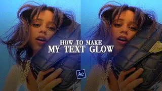 how to do text glow effect | after effects