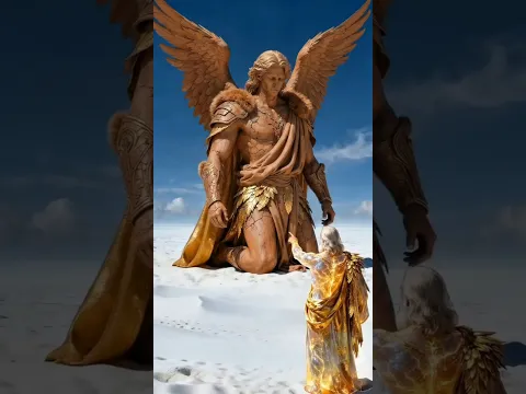El Día en que Dios Creó al Ángel Más Poderoso. #jesus #biblia  #dios #shorts #arcangelmiguel #miguel