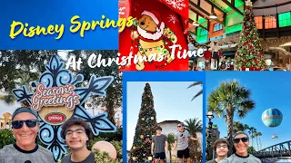 Disney Springs At Christmas Time #disneyworld #disneysprings #disneyshopping