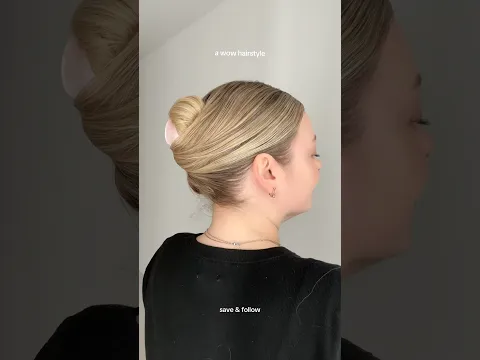 A wow #hairstyle 😍 #hairtok #diyhairstyle #hairtutorial #easyhairstyle #clawclip