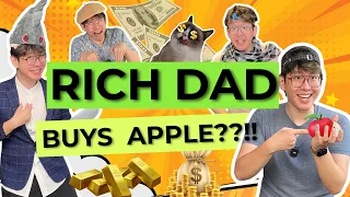 INSANELY RICH DAD buys APPLE for his son...?! (#RichDadSeries EPISODE 3)