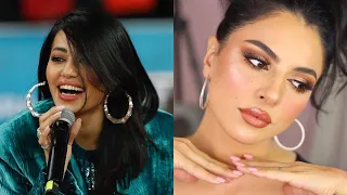 مكياج رحمه رياض في كاس الخليج ٢٥ 😍 | منو سوالها مكياجها؟ | نورس ستار