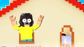 My first video in the game Roblox (the floor is lava) with me ✌🏻😌#roblox