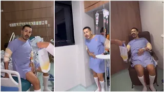 Carlinhos Maia se  levanta após a cirurgia