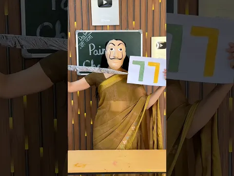 77 Number Painting🎨challenge😰👺|| Prathna Shinde || #shorts #challenge #shortsfeed