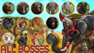 WildCraft: Elephant VS All BOSSES | Single Player 