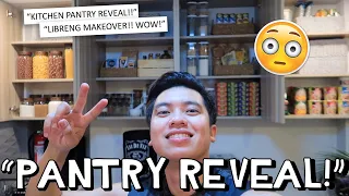 "KITCHEN PANTRY REVEAL SA BAGONG BAHAY!!" 🙈😱 (LIBRENG ITEMS?!) 😱 | Kimpoy Feliciano