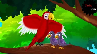 तोता और घमंडी कोयल की कहानी || #trending #viral #cartoon #story