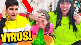 GIADA SI SENTE MALE E VOMITA E MAMMA NADIA SI PRENDE CURA DI LEI TUTTA LA NOTTE! *FEBBRE A 40*